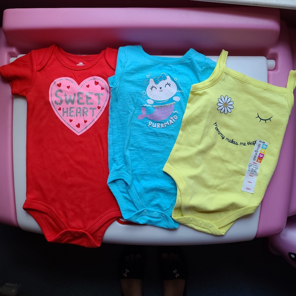 Bundle of 3 onesie 18 months NWT